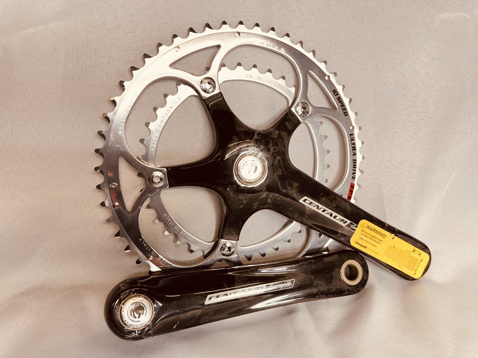 Campagnolo Centaur Carbon Crank 10 spd 53/39 teeth