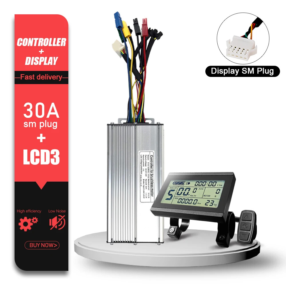 KT Electric Bike Sinewave Controller 36V48V 15A/17A/22A/25A/30A with LCD Display