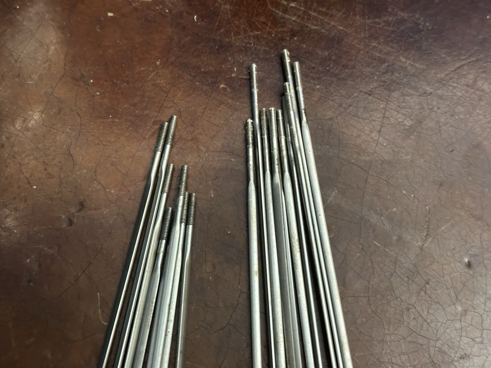 Shimano WH-R550 Rear Wheel Spokes w/Nipples 275mm + 300mm Stainless Silver Used