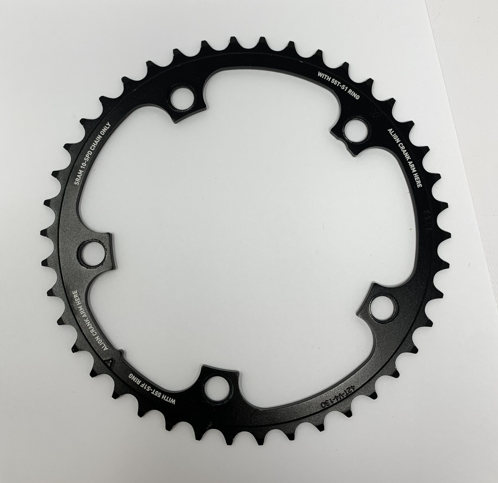 SRAM 42T x 130 BCD V4 10 SPD Chainring – Excellent Condition Low Miles