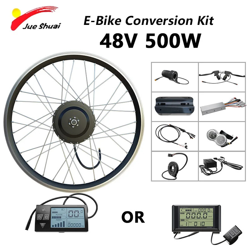 48V 250-2000W MTB Electric Bike Front/Rear Brushless Motor Wheel Waterproof Plug