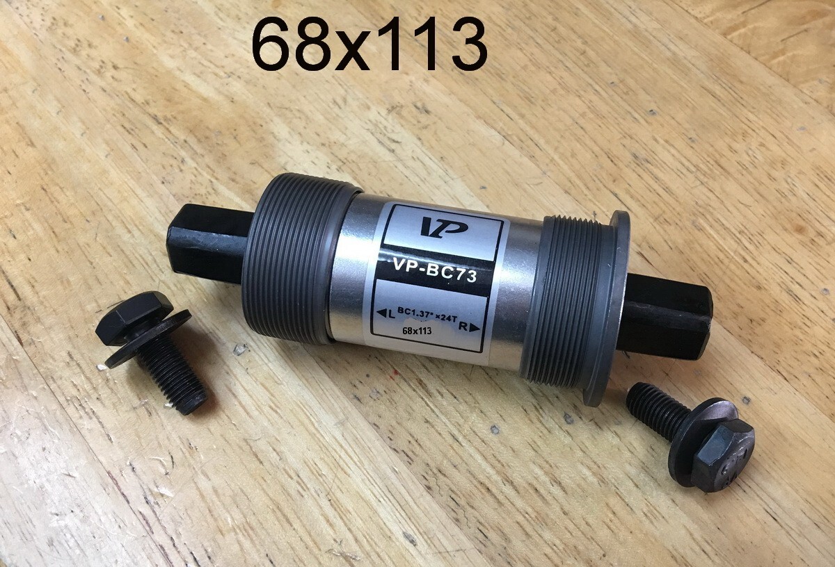 Square Taper VP Bottom Bracket 68 x 113mm Sealed Cartridge Bearings Bicycle