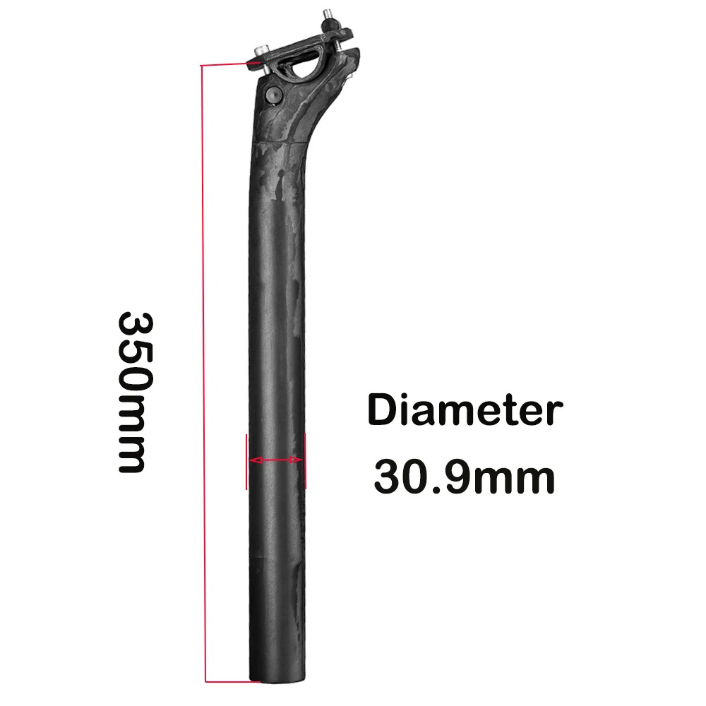 Elitaone Carbon Fiber Seatpost 27.2/30.9/31.6Mm Matte Black Offset 20Mm Lightwei
