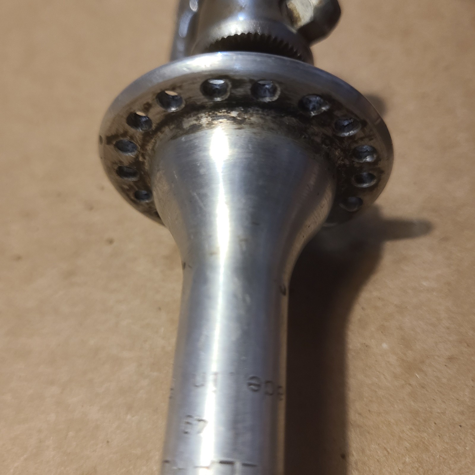 Vintage 1983 Maillard Front Road Bike Hub 36H Low Flange, OEM Chrome QR Skewer