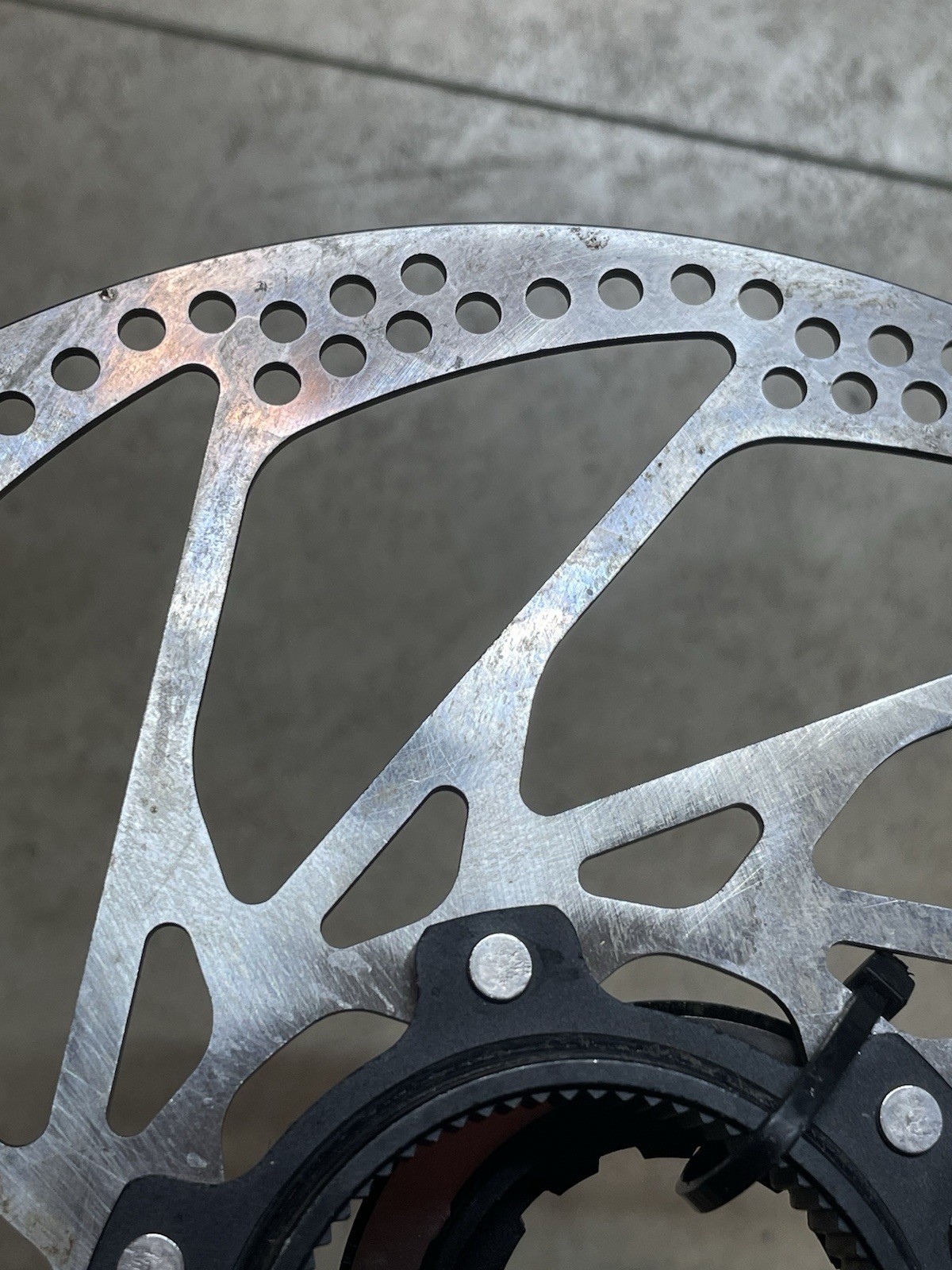 Shimano Disc Center Lock Rotor SM-RT8, 6 Bolt, Silver, 203mm NOS