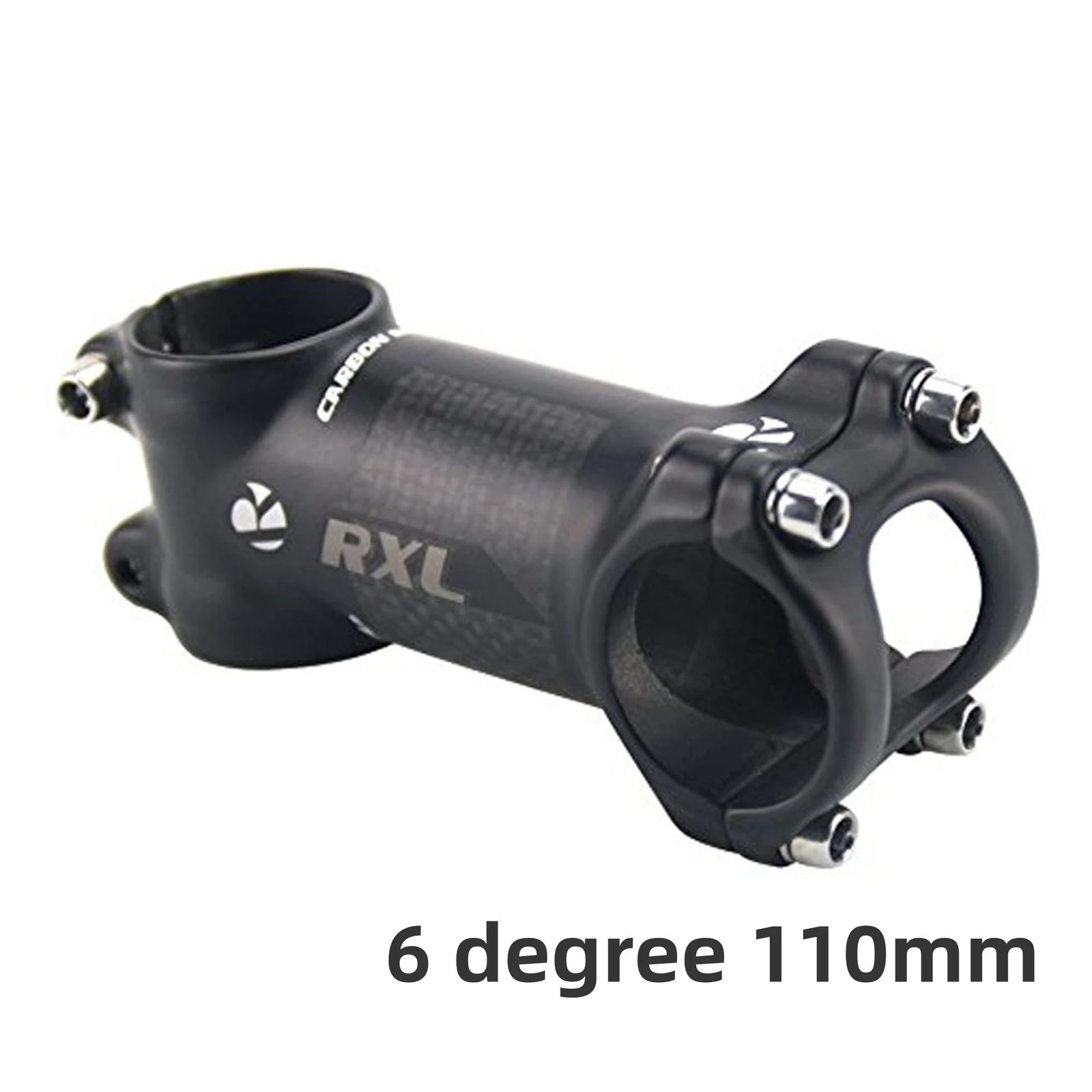 Carbon MTB Bicycle Handlebar Stem 6 Degree 31.8mm 60-120mm Road Bike Stem