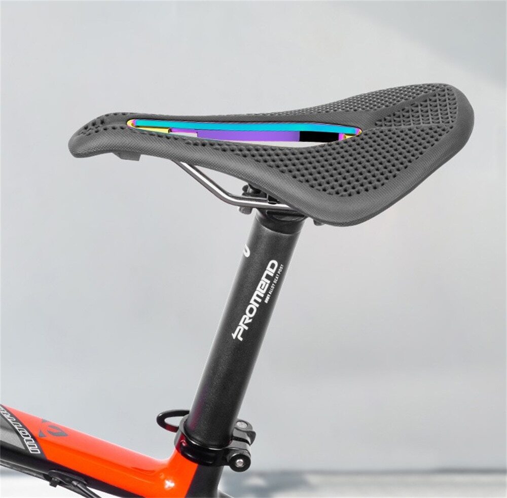Promend 3D Printed Bicycle Saddle Hollow Honeycomb MTB Road Bike Seat Cushion