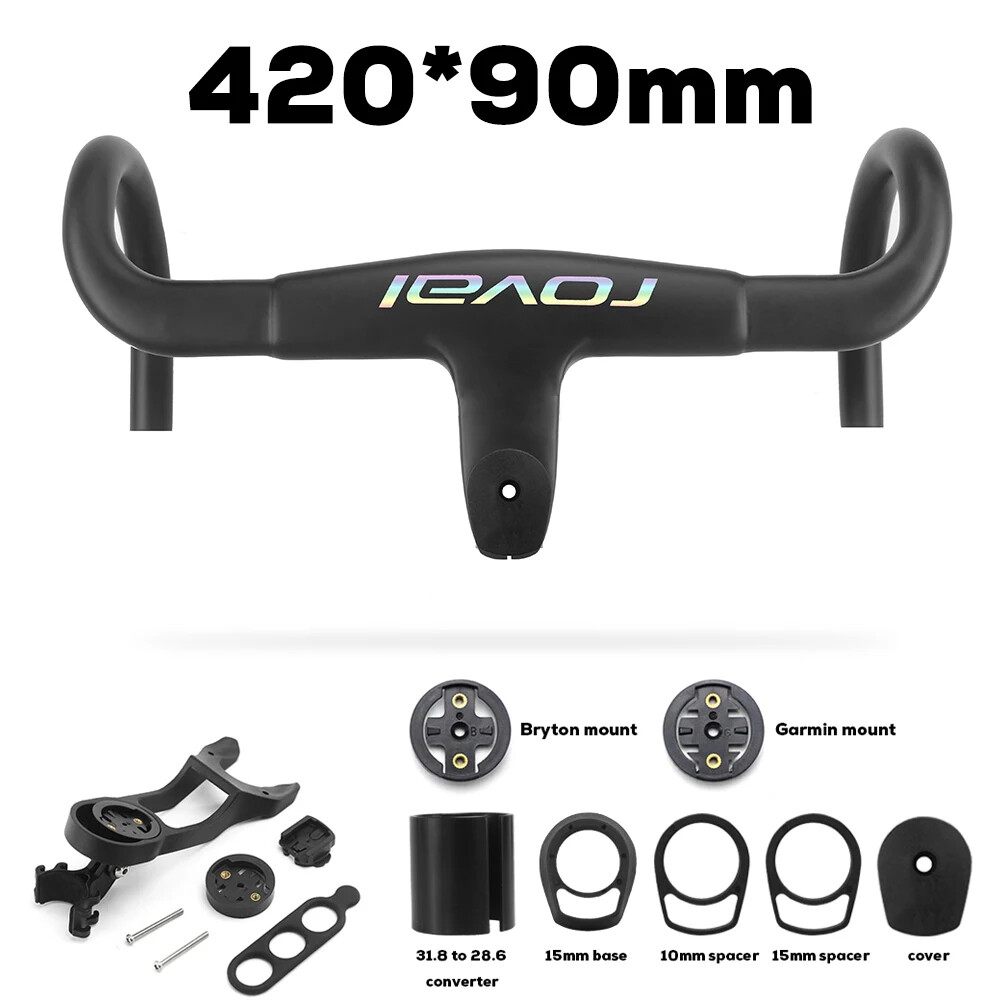 OD2 UD Carbon Internal Cable Aero Integrated Road Bike Handlebar 31.8mm 390mm