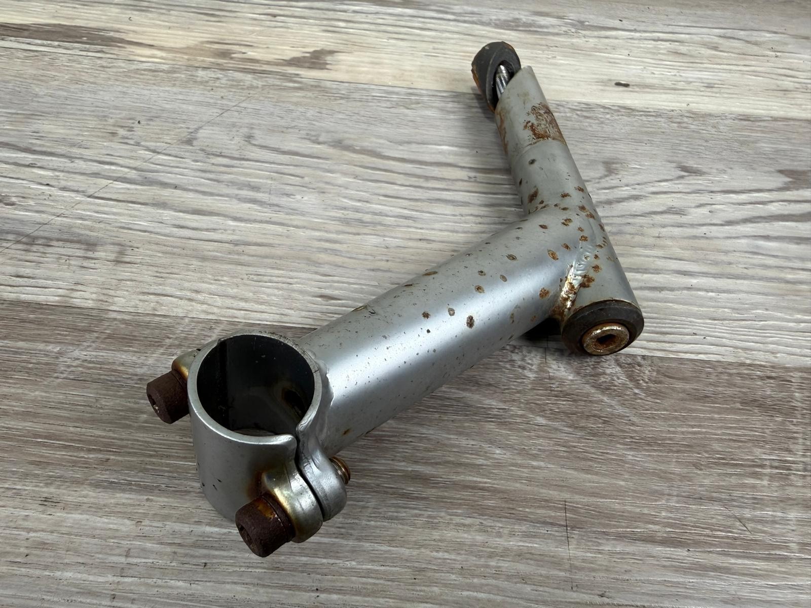 Vintage 110mm 25.4mm Clamp Steel Bicycle Stem / 22.2 mm Quill