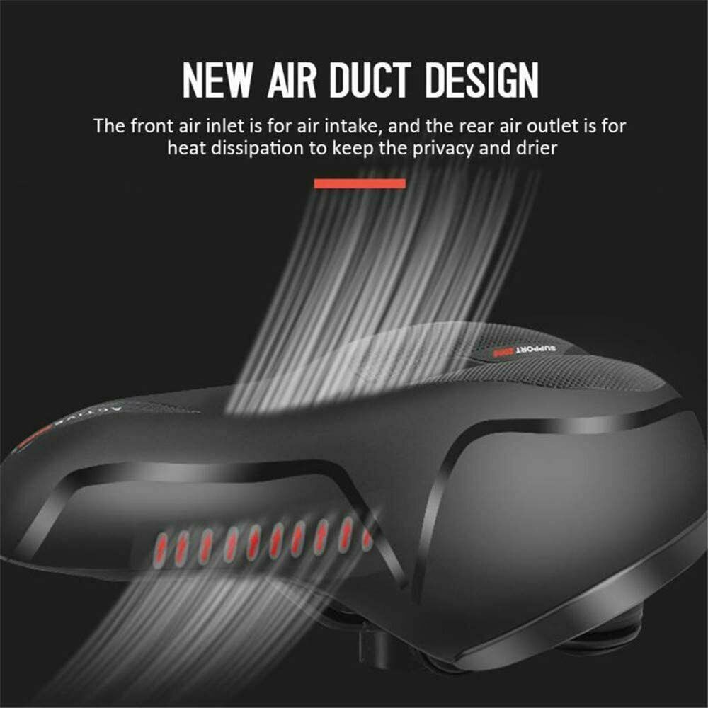 Bicycle Saddle bike Comfort Wide Soft Gel Bike Seat Sporty Air Cushion men women