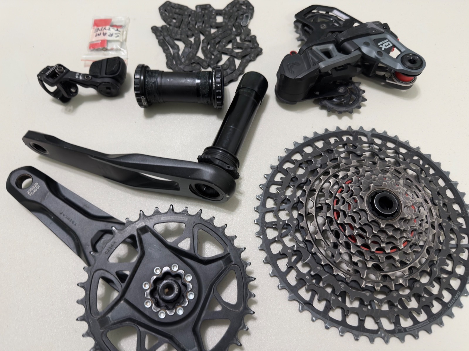 Sram XO T-Type Transmission Groupset – Cassette, Chain, Crankset & GX Derailleur