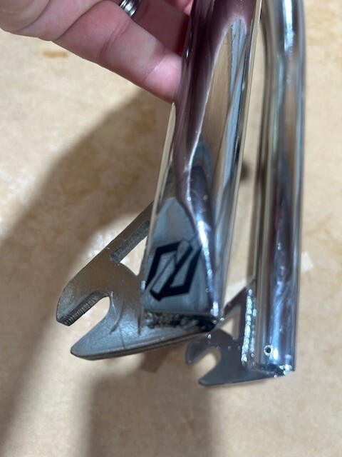 FREE SHIPPING – TNT BICYCLES 20″ BMX FORK – CHROME PLATED (DISCOUNTED – B-STOCK)