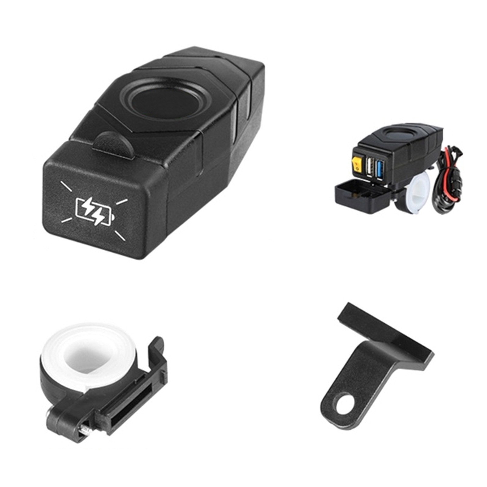 Handlebar USB Charger 24V 36V 48V 60V QC3.0 Fast Charging Adapter Phone y