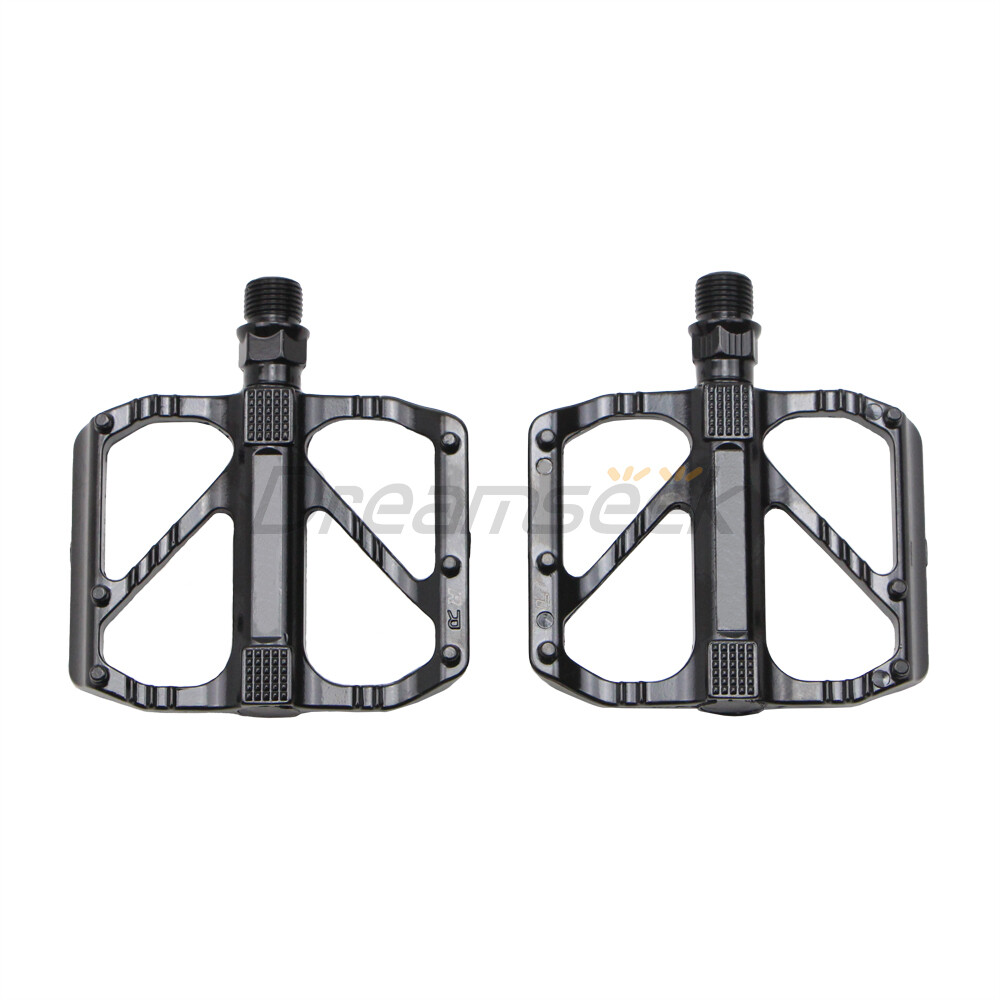 Bike Pedal 9/16″ DU Bearing Sealed Flat Platform Road Bicycle Aluminum Non-Slip