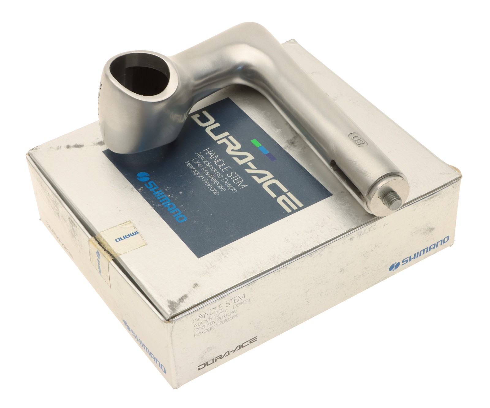 Shimano 1″ DuraAce 22.2mm Quill Stem 80mm 26mm Clamp Silver -17° HS-7400 NOS NEW