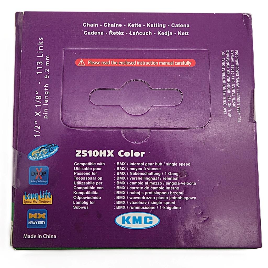 KMC Z510HX 113L Color Copper Heavy-Duty 1/8″ Single-Speed Bike Chain BMX