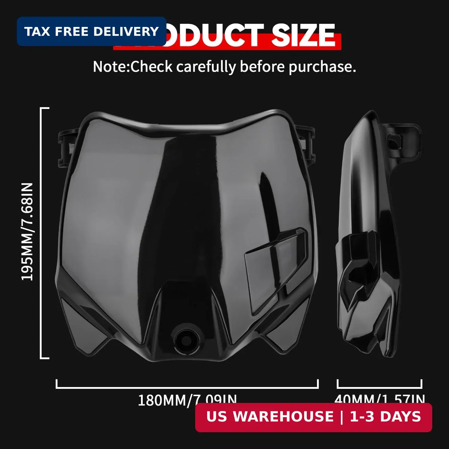 Electric Dirt Bike Front Number Plate for Surron,Unique Design Front License Pla