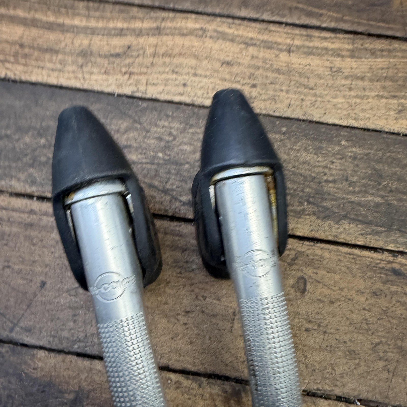 Vintage Dia-Compe Brake Levers Pair Non-Aero Hoods 4-Finger Drop Bar NO Clamps