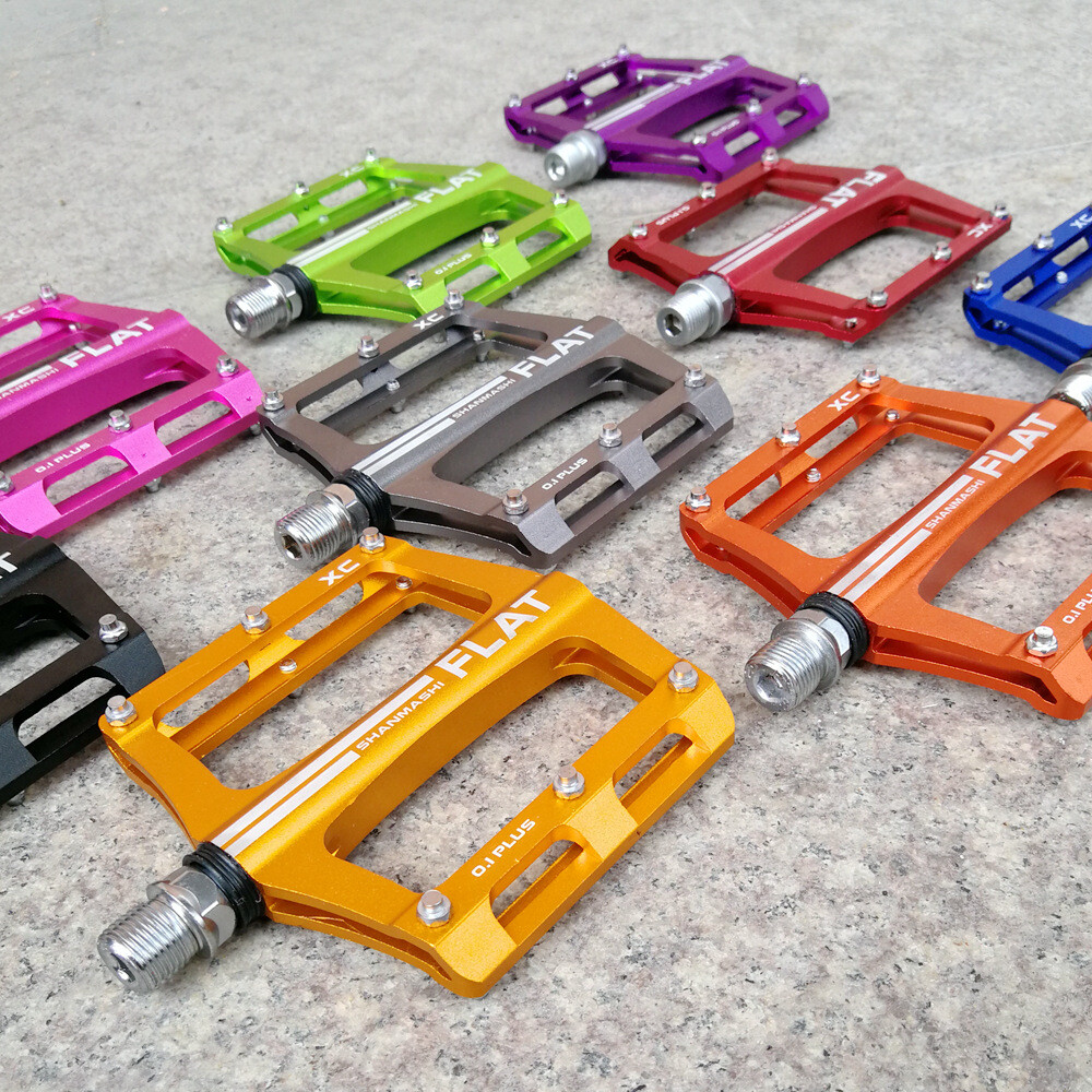 Bicycle Pedals MTB Bike Aluminum Anti Slip Wide Flat Platform Bearing Pedal 340g