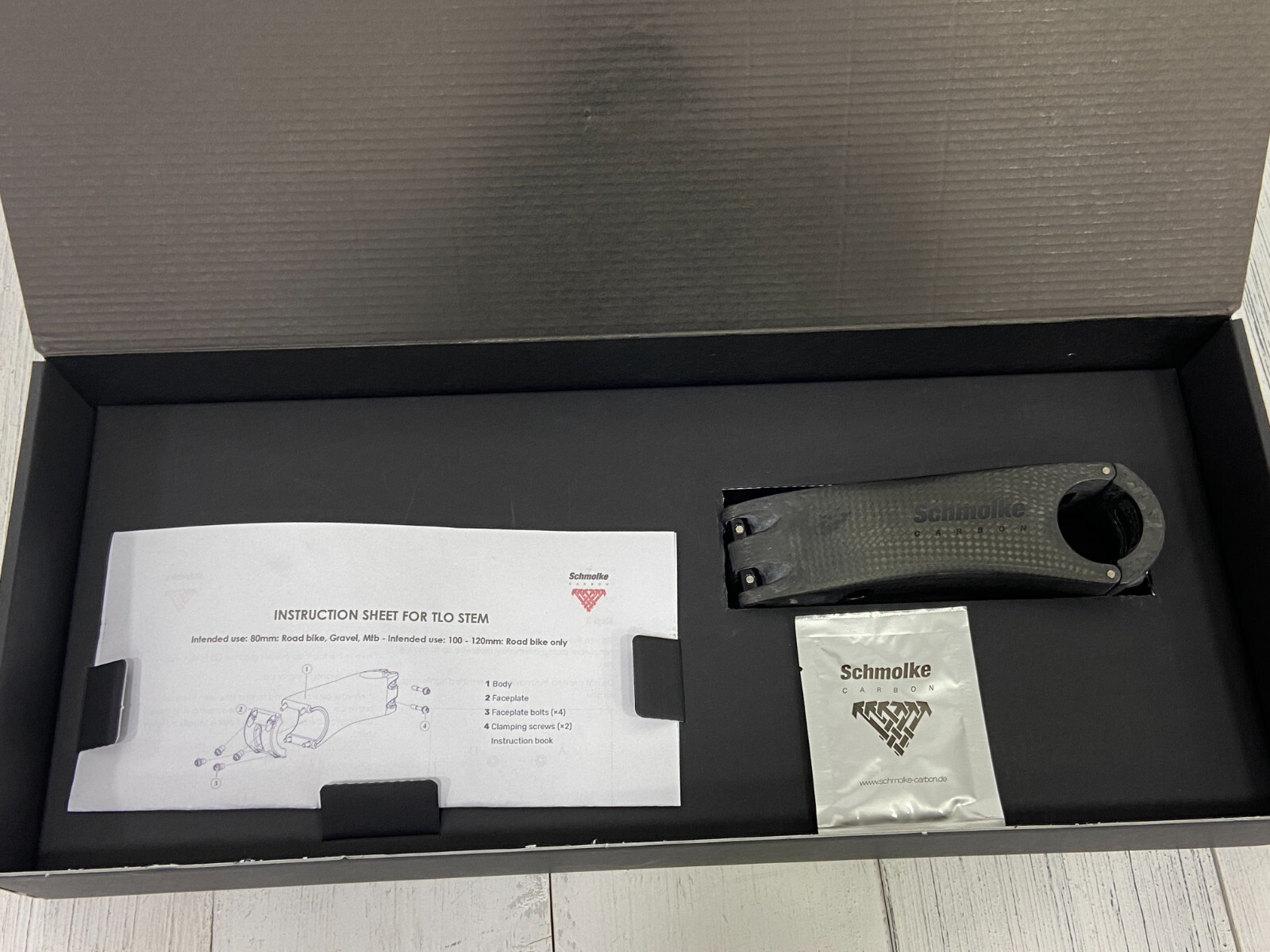 Schmolke Carbon TLO 6D 120mm Carbon Stem (Black Edition)
