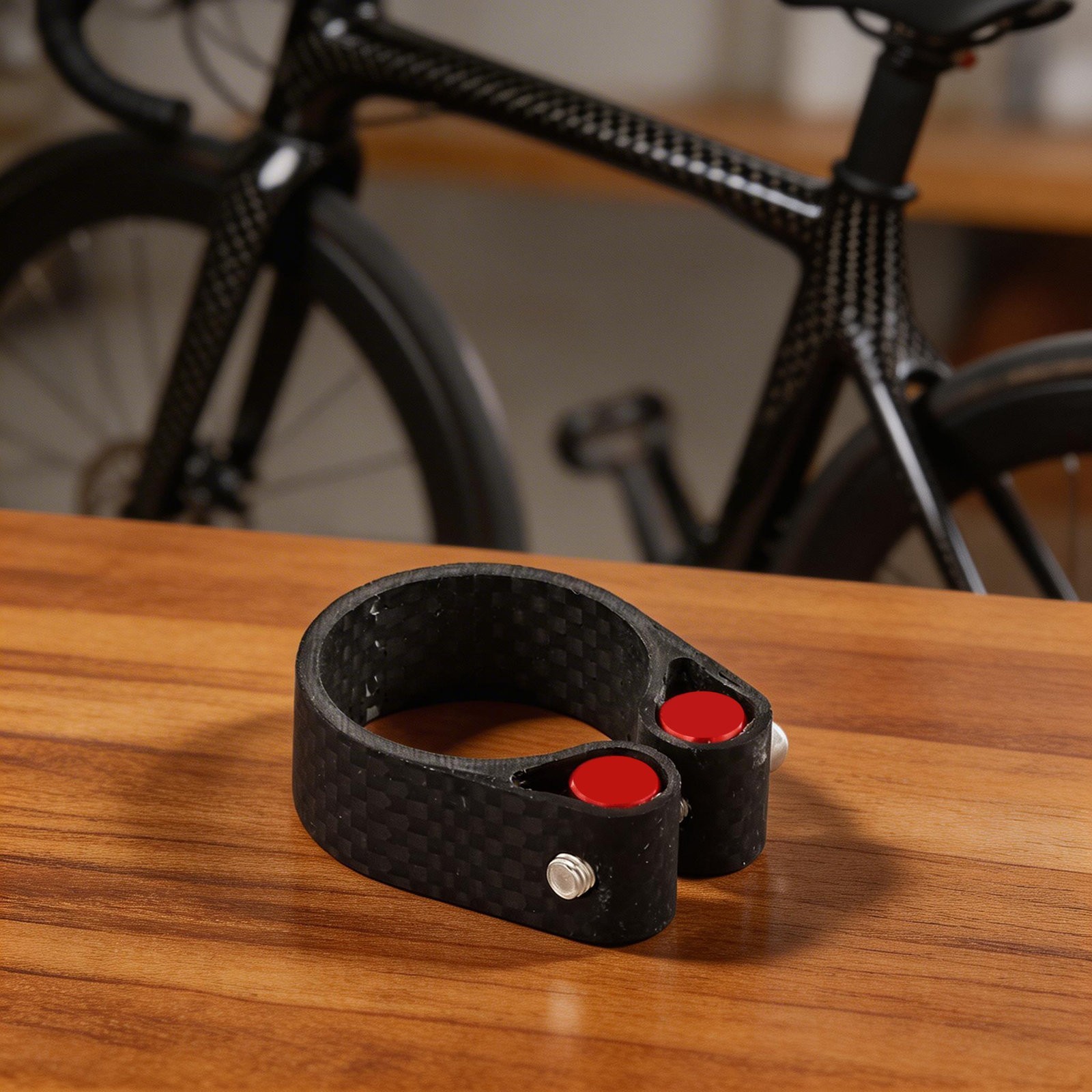 Carbon Fiber Seatpost Clamp Lock Buckle for Road and Mountain Bike Seat Tubes