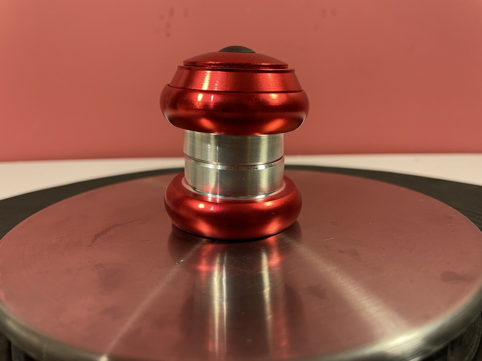 Old School BMX Schwinn Adapter Headset Fits 1 1/8” Fork With 1” Head tube RED