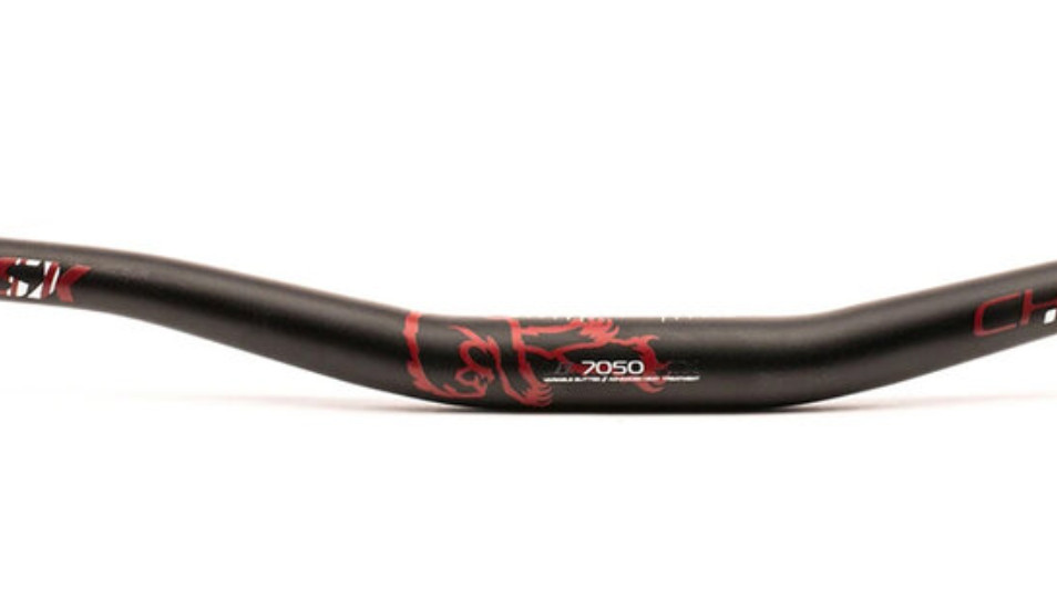 Chromag Fubars OSX Aluminum Handlebar 31.8mm, 25mm Rise Black / Red 110-004-51