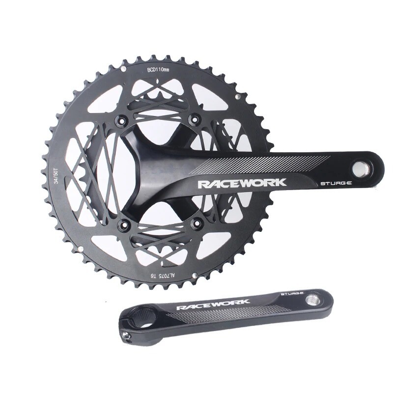 170mm Road Bike Crankset 22S 110BCD 50-34T 53-39T Double Chainrings with BB