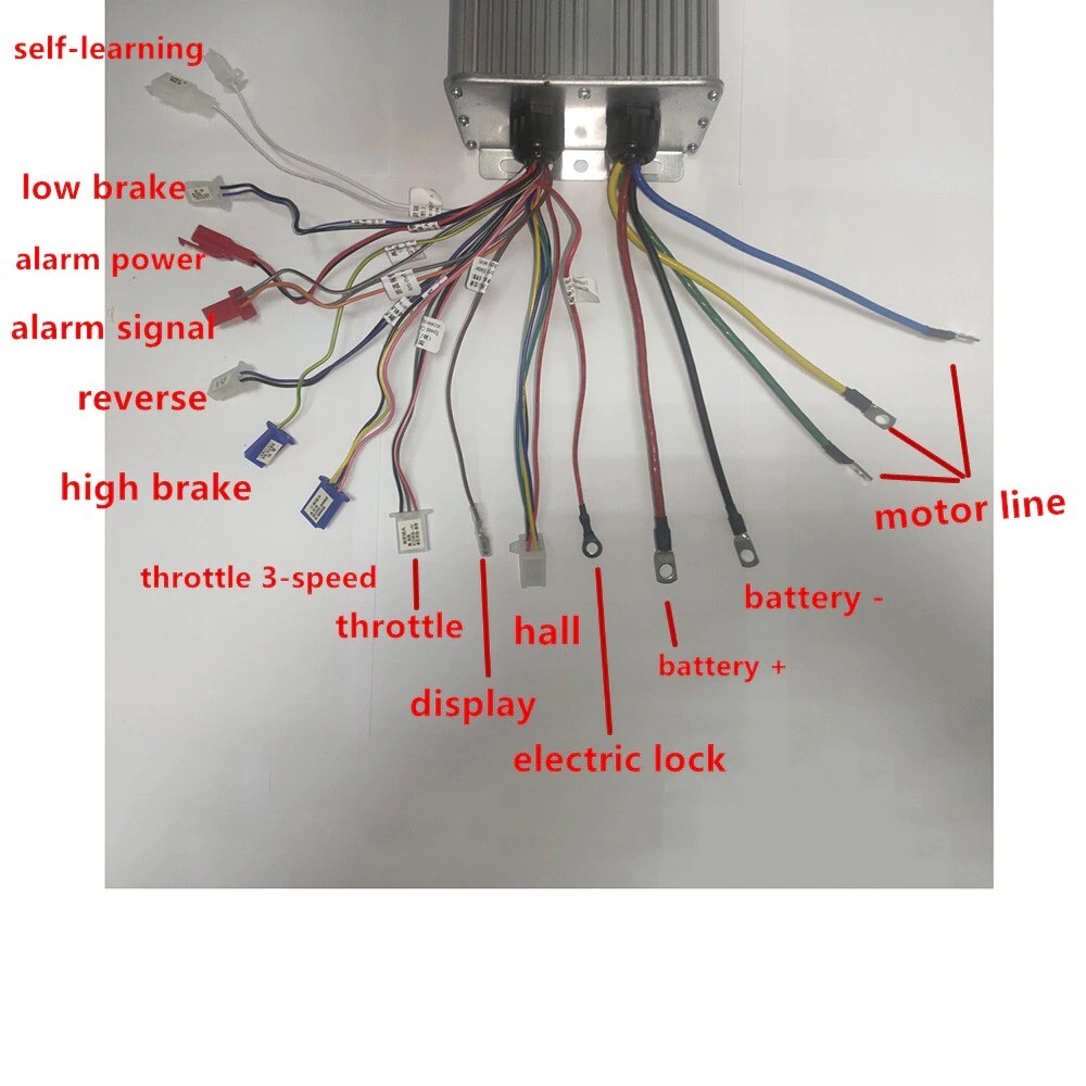 BLDC 48V-84V 3000W Brushless Motor Speed Controller 80A 24 Mosfet