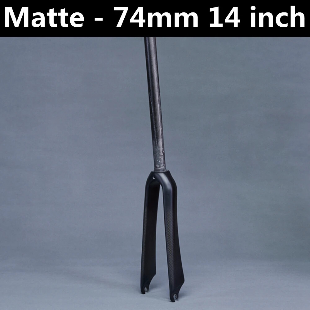 BMX Folding Bike Front Fork For Wheel 14 16 18 20 22 In Carbon Fiber Rigid Fork