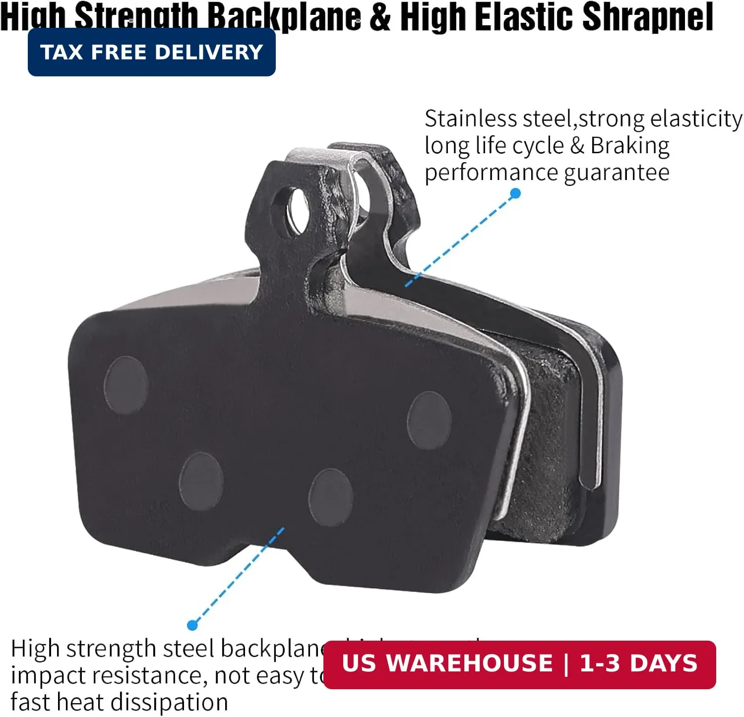 4-Piston MTB Bike Brake Pads Compatible with SRAM Code,Code R,Code RSC and Guide