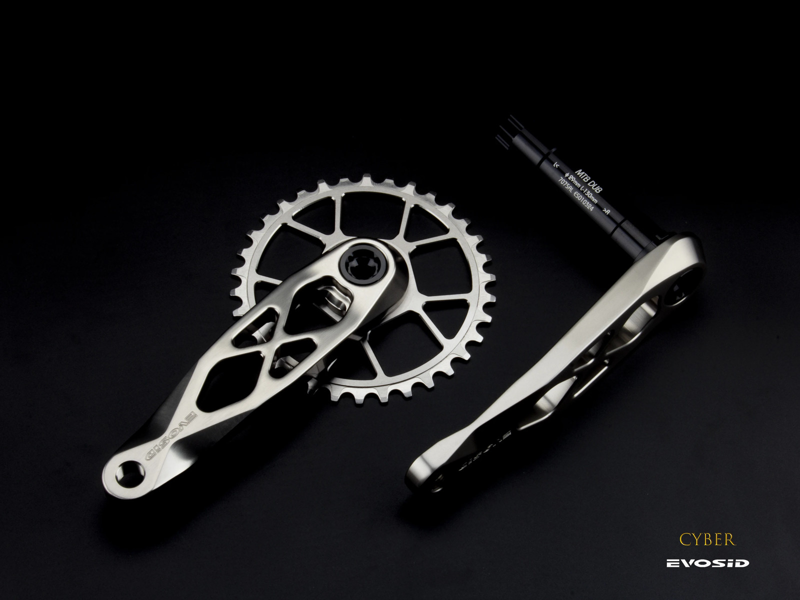 Mountain Bicycle Crankset 165mm 170mm 175mm Hollow Bike Crank Chainring 32-38T