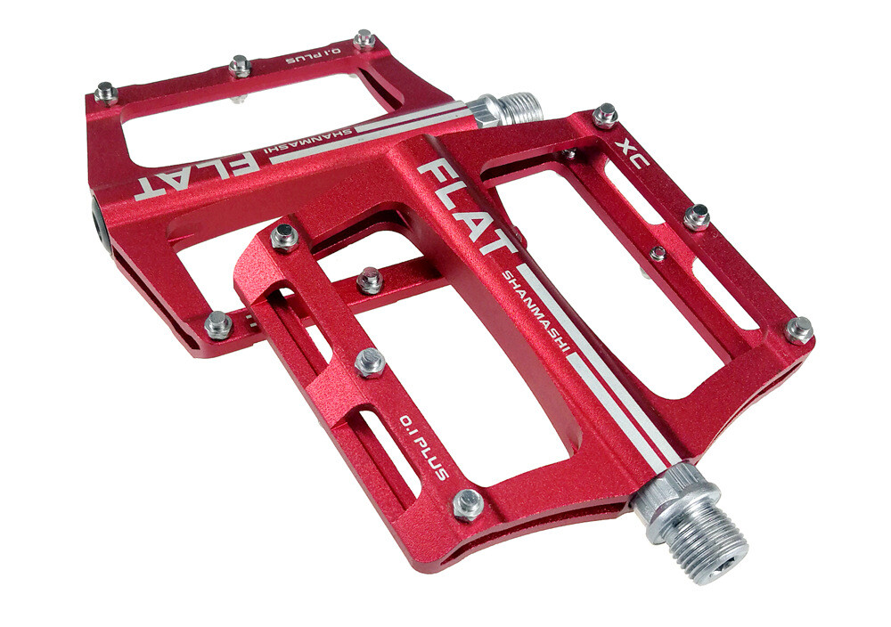 Bicycle Pedals MTB Bike Aluminum Anti Slip Wide Flat Platform Bearing Pedal 340g