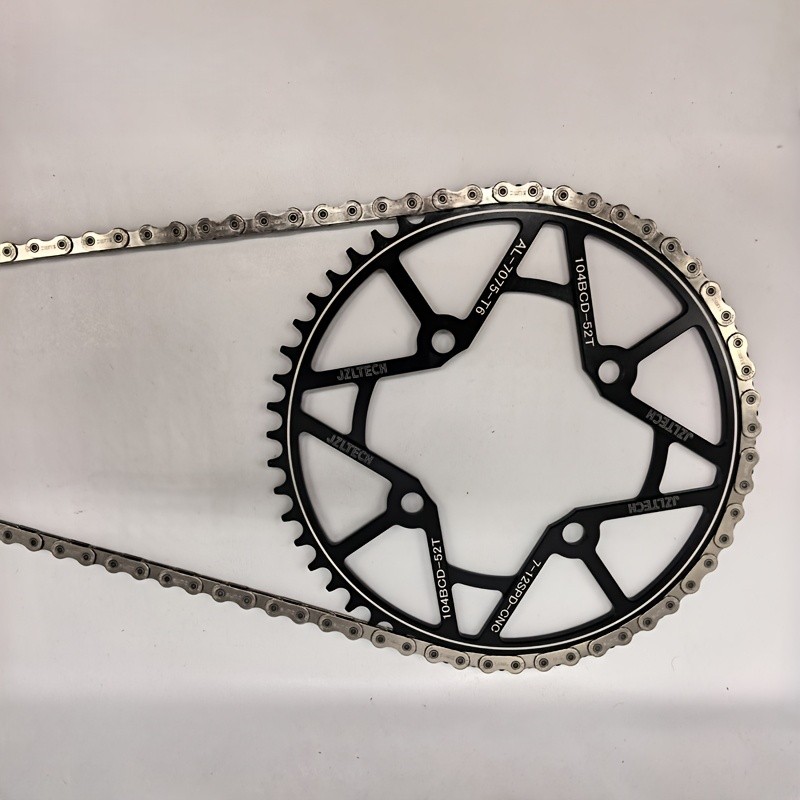 104BCD Bicycle Chainring 44T/46T/48T50T52T Single Speed Bike Crankset Chain Ring