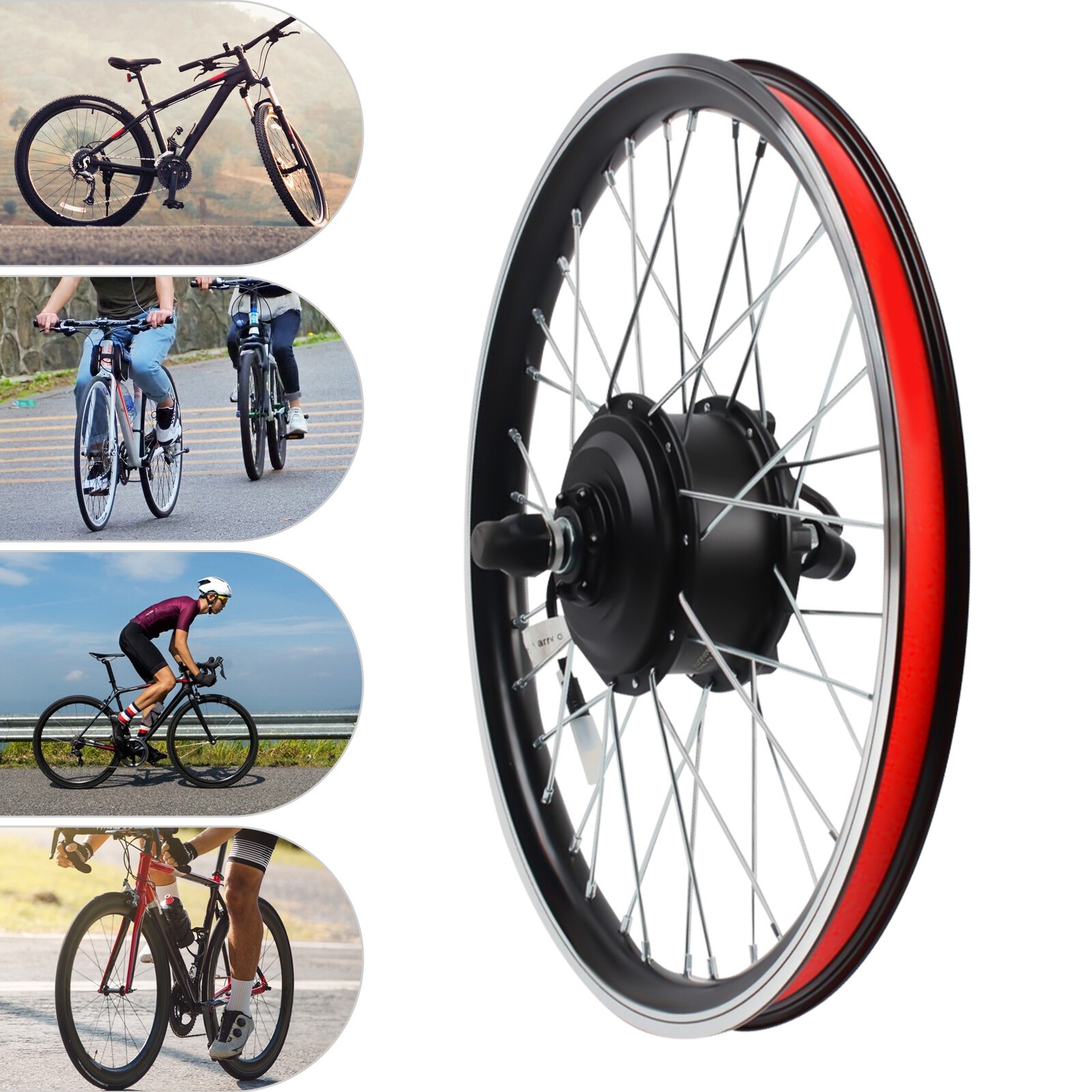 20″ Inch Front Wheel 36V Electric Bicycle Ebike Conversion Kit Hub Motor Cycling
