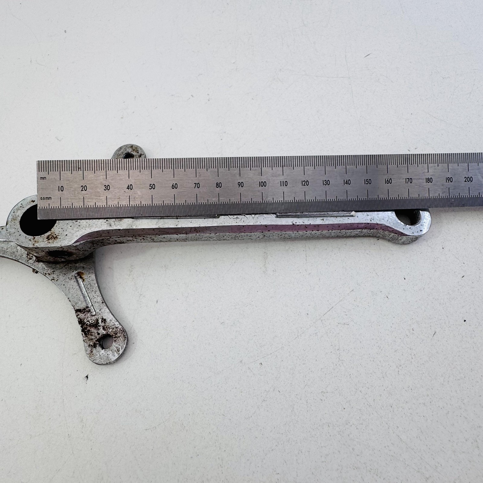 Vintage Nervar Right Crank Arm 170mm 3-Bolt Steel Silver Road Bike France A32