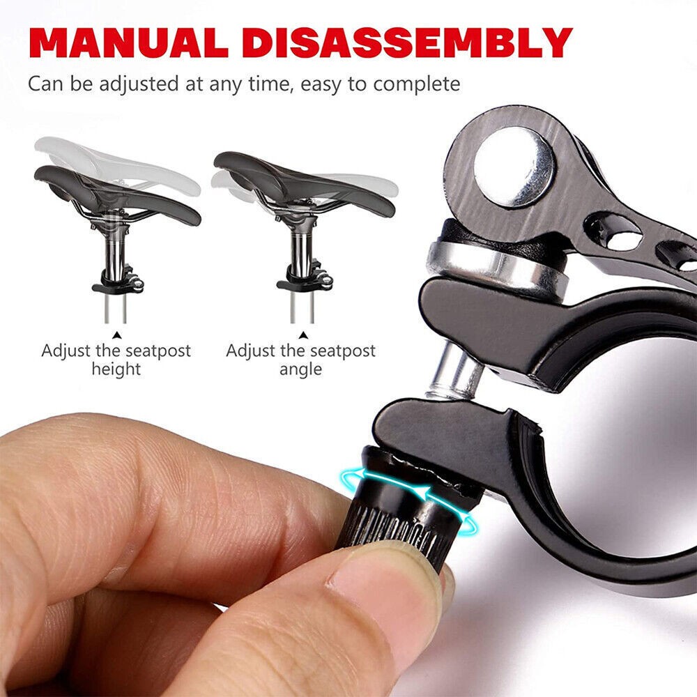Aluminium Alloy Bike Seatpost Clamp MTB Quick Release Seat Post Collar