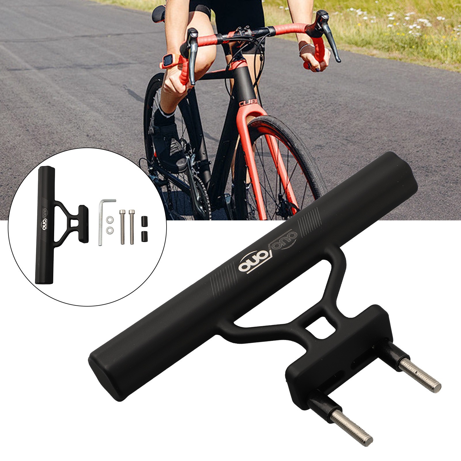 1pcs Brand New Cycling Handlebar Extension Handlebars Black/Gold/Silver Bracket