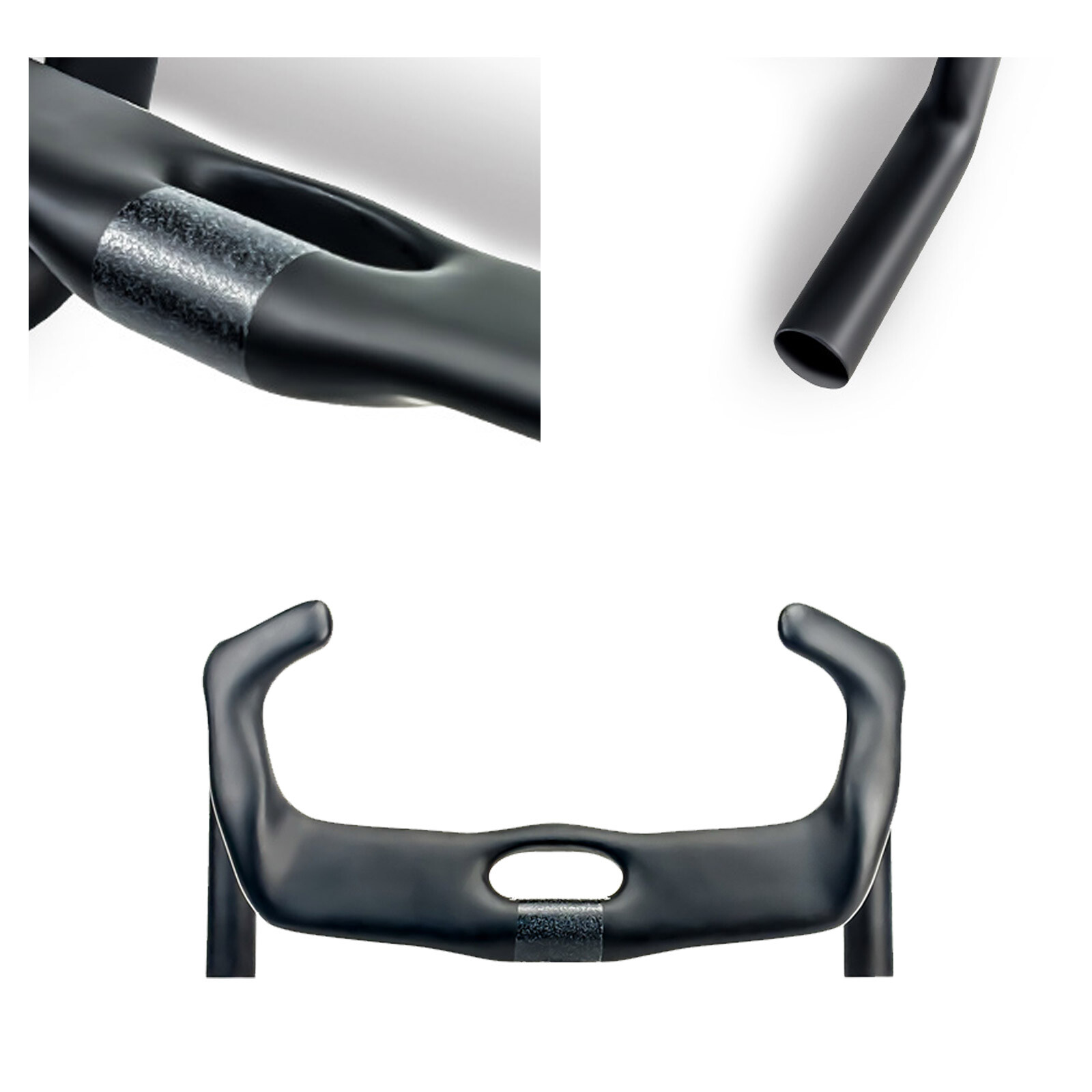 BALUGOE Carbon Fiber Track Cycling Handlebar TT Bike Handle Bar 31.8mm UCI