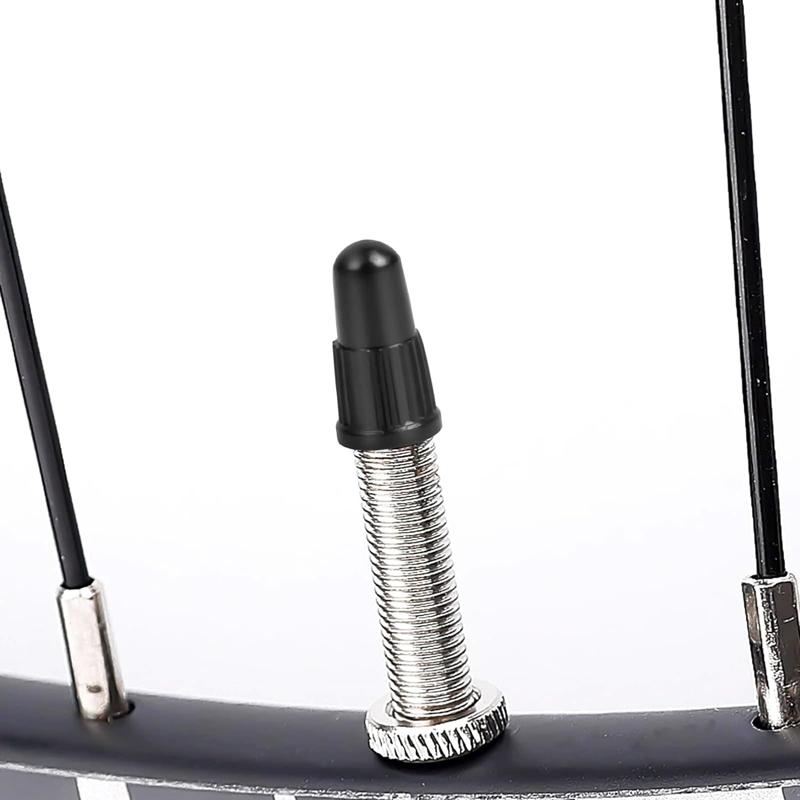 Black Presta Valve caps Plastic Bike presta valve stem caps,