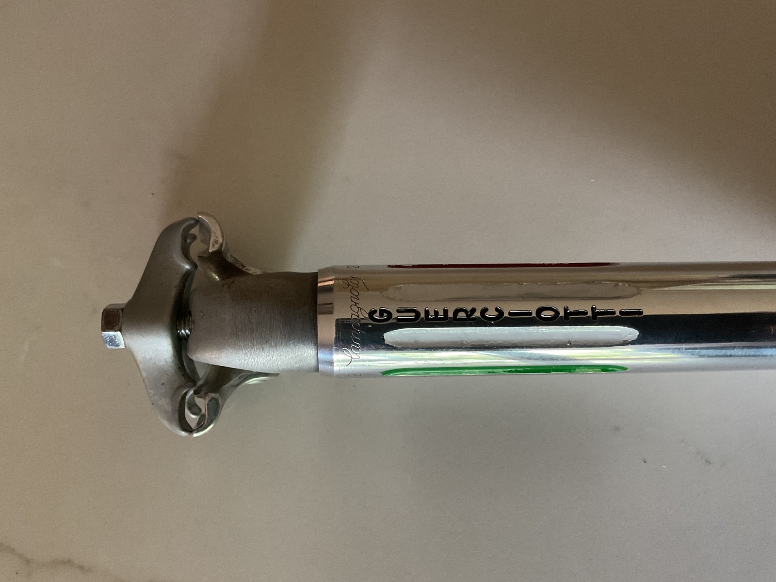 Campagnolo Record Fluted 2 Bolt Seatpost 1980s 27.2mm X 210mm Guerciotti Panto