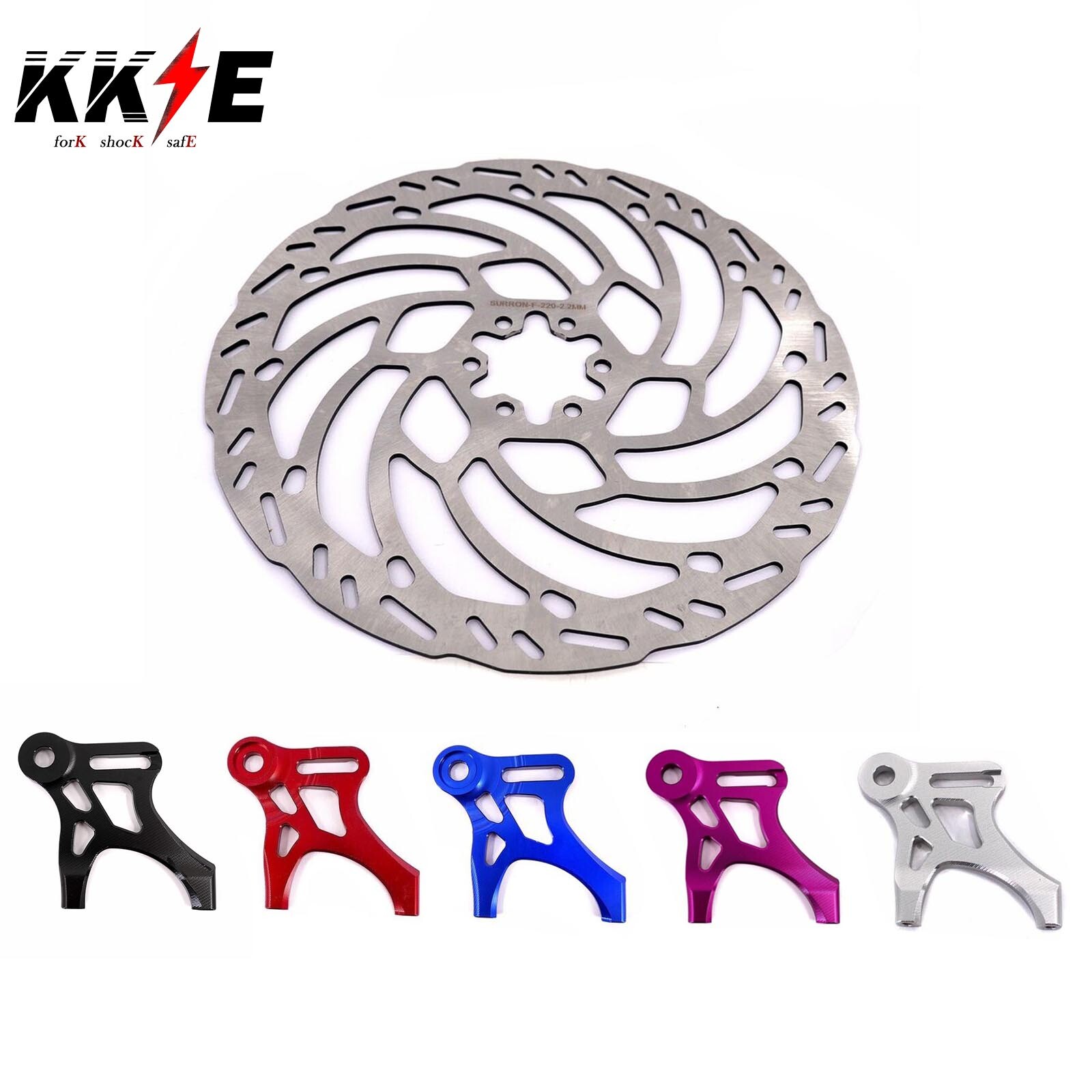 KKE Oversized 220MM Rear Brake Disc Rotor for E-Ride Pro-ss Surron LBX