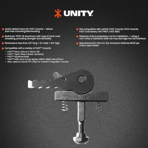 Unity Tactical LA385 Fast™ QD Lever (ADM Throw Lever)
