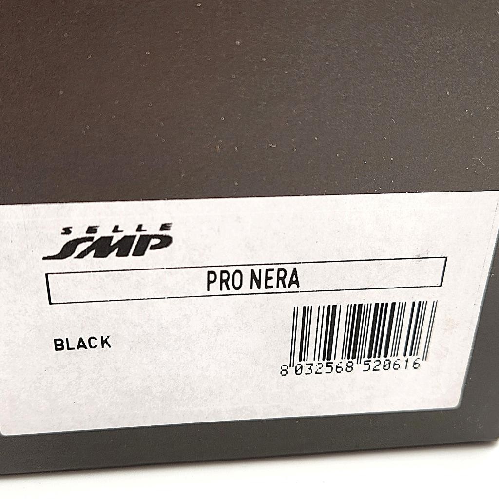 Selle SMP Pro Nera 278mm x 148mm Black Bicycle Saddle AISI 304 Rails