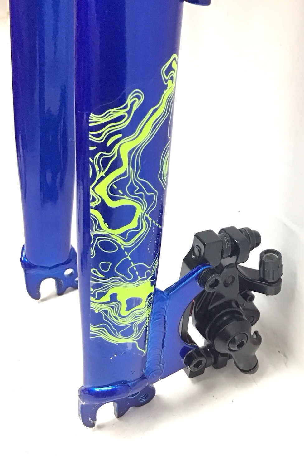 20″ Wheel Threadless Disc Fork 20 in 1-1/8″ with Headset, Disc Brake, Stem #9