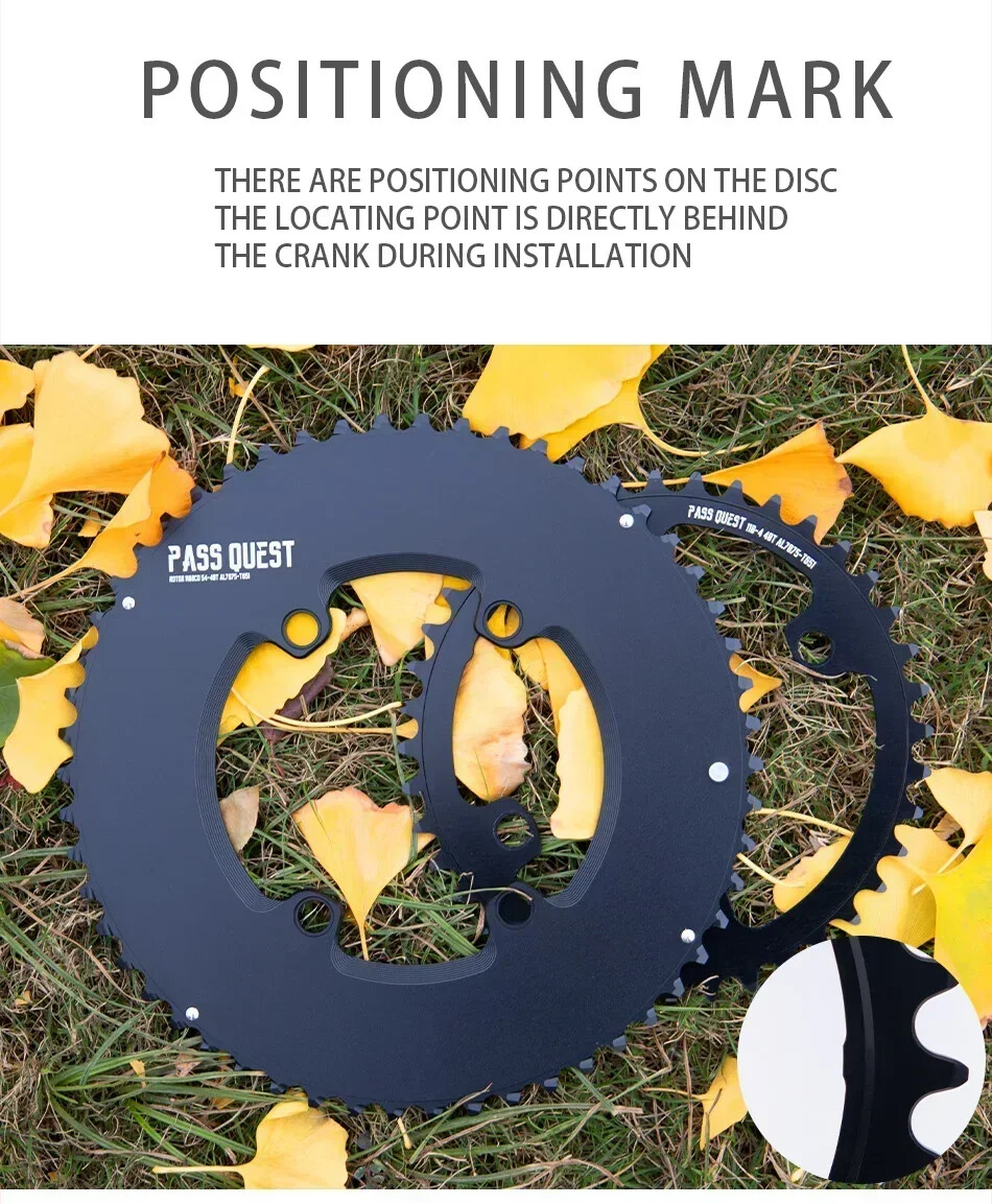 110BCD Chainring Road Bike for ROTOR 4 Claw Double Chainring 52-36/53-39/56-42T