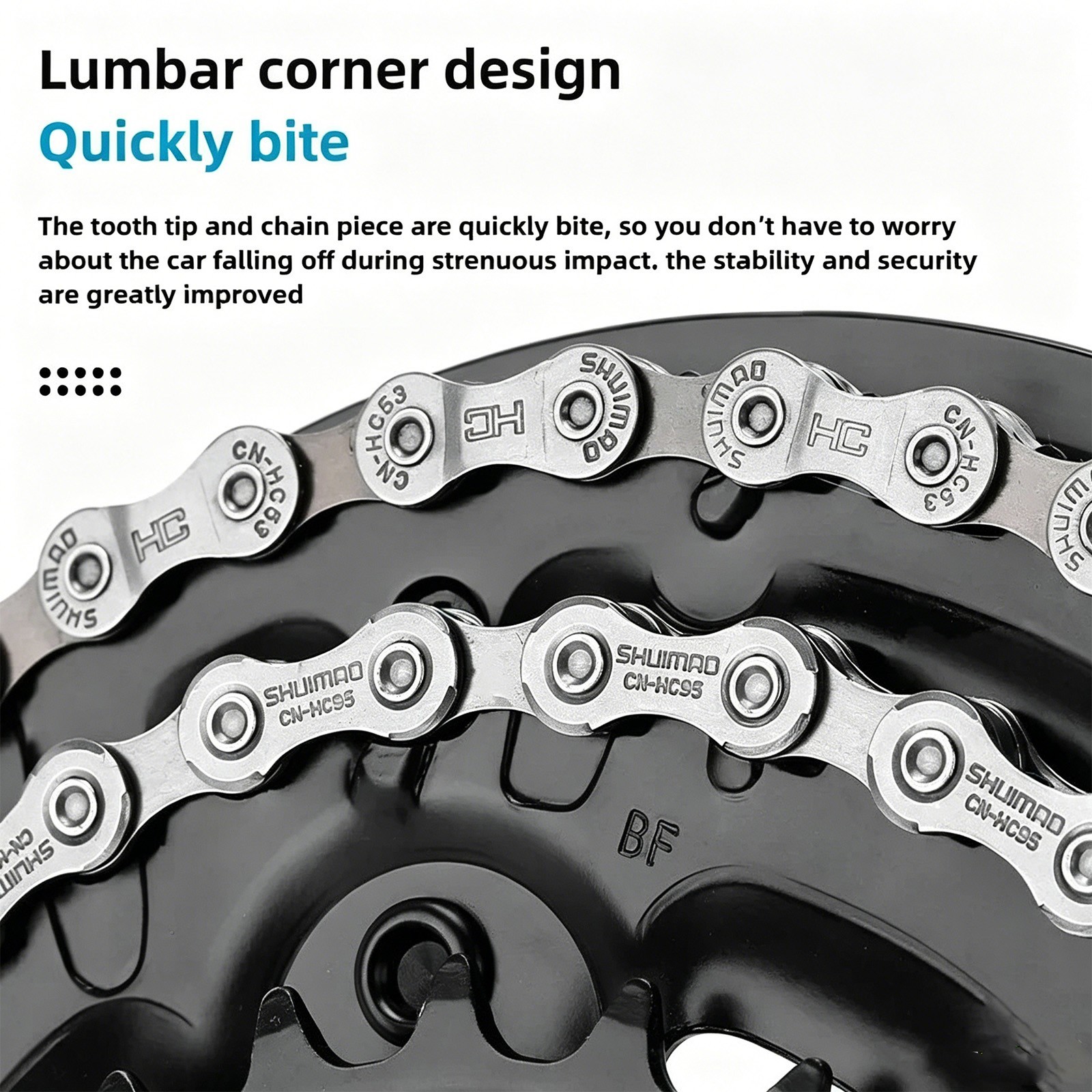 Shuimao Acera CN-HC40 6 / 7 / 8 Speed 112 Link Road Special Steel Bike Chain MTB