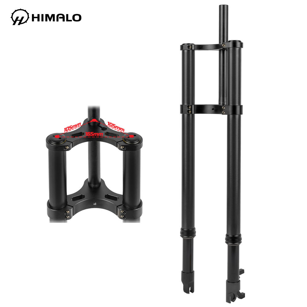 26*4.0 Electric Bike Fat Fork Downhill Bike Mountain Spring Oil Suspension Fork
