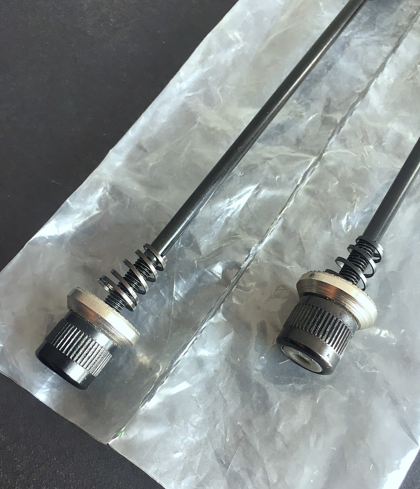 Coda Road Skewers Q/R Hub 100/130-135mm Black NOS New 103 grams (pr)