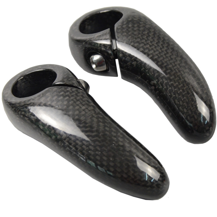 22.2mm Carbon Fiber Bike Bar End Racing Cycling MTB Road Bicycle Handlebar Grip